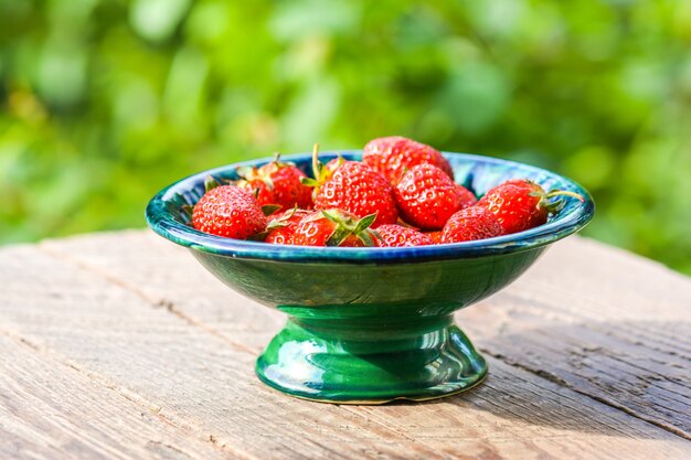 Rijpe sappige aardbeien