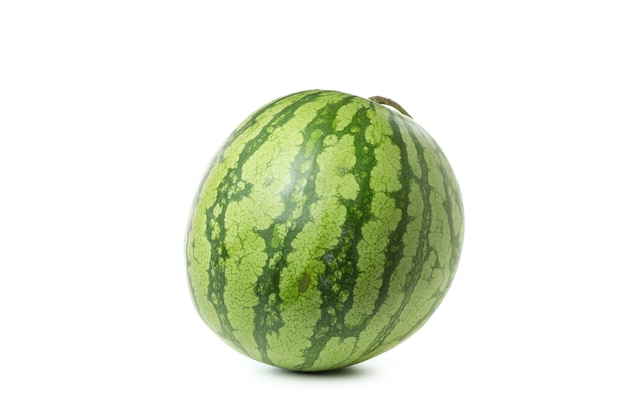 Rijpe sappige watermeloen geïsoleerd op witte achtergrond