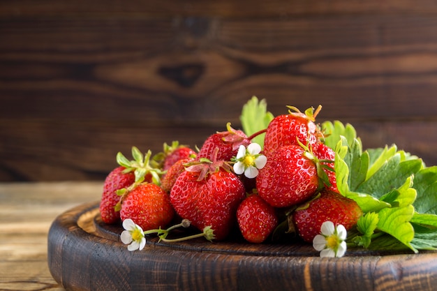 Rijpe verse aardbeien.