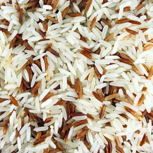 rijst en bruine rijst achtergrondstructuur