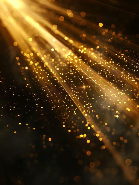 Photo rim light rays with bright light and gold accent color light texture effect y2k collage background