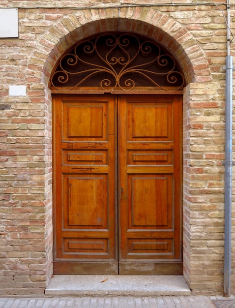 Rimini Door of old building