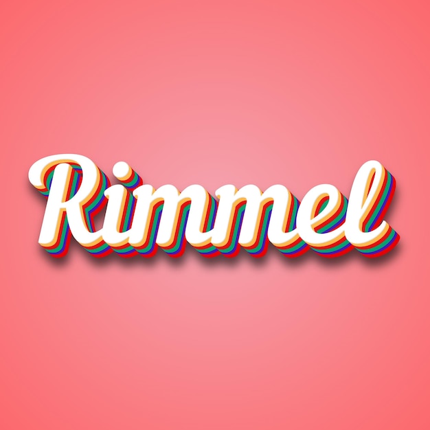 Rimmel Text Effect Photo Image Cool