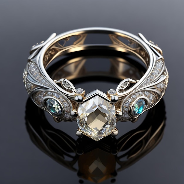 ring design 3D render