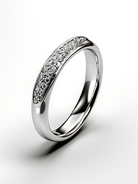 고립된 개념적이고 예술적인 금속 반지의 아름다움을 탐구하는 반지 디자인 개념 아이디어