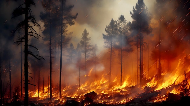 Ring of fire Bailey Colorado Rocky Mountain forest wildfire