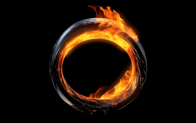 A ring of fire is shown with the word fire on it.