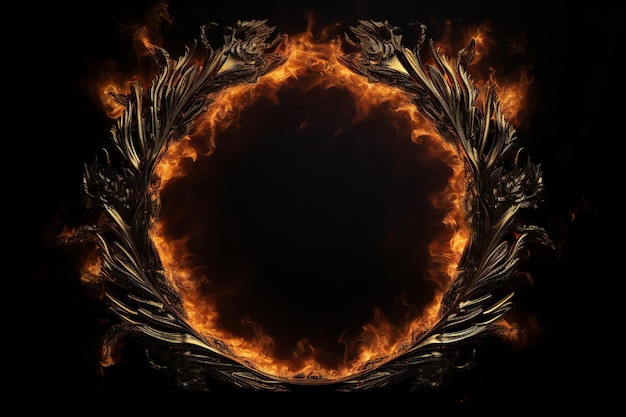 A ring of fire with the word fire on it