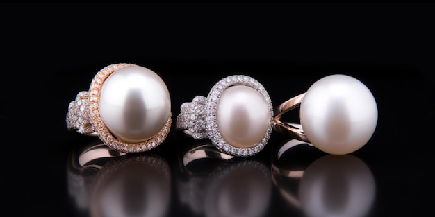 A ring with a pearl