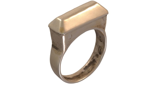 A ring with the word's on it