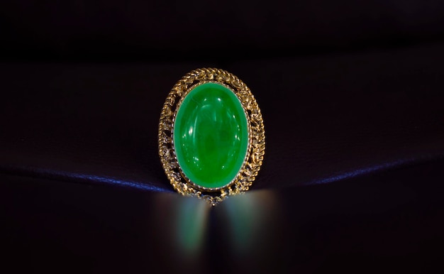 ringgold with green jade