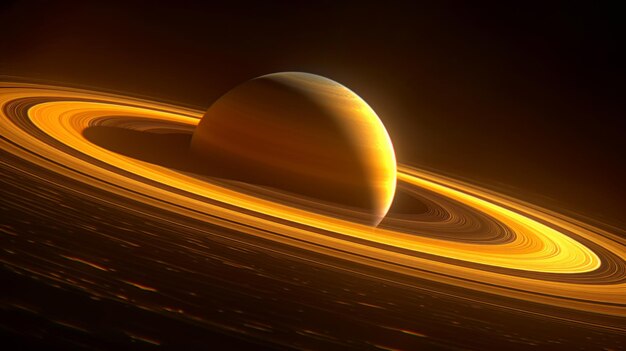 Photo the rings of saturn an iconic feature of our solar systems secondlargest planet