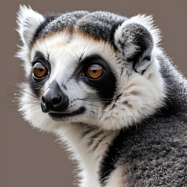 Foto lemuro a coda anellata lemuro catta