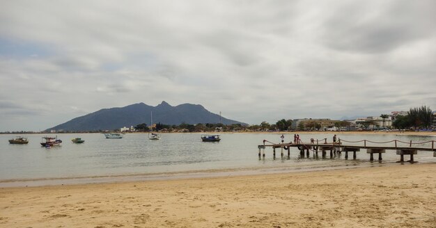 Rio das Ostras beach in Rio de Janeiro coastline, Brazil