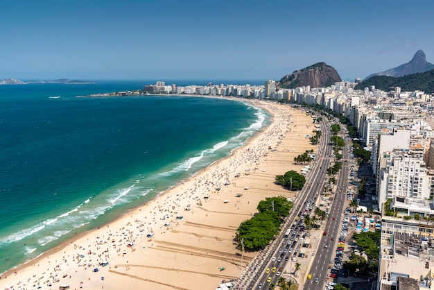 Photo rio de janeiro brazil copacabana beach on september 03 2022