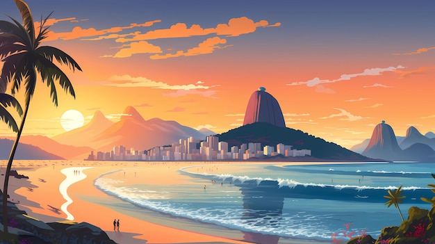 Rio de Janeiro's white sandy beaches