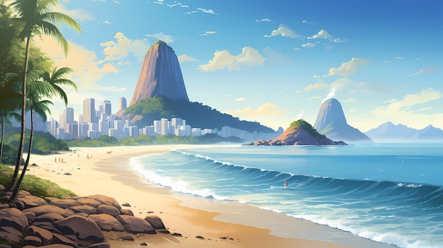 Rio de Janeiro's white sandy beaches