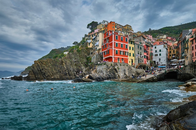 Riomaggiore village, Cinque Terre, 리구 리아, 이탈리아