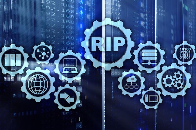 RIP Routing Information Protocol Technology networks concept