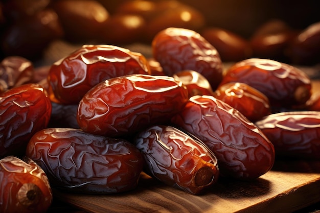 Ripe appetizing dates background