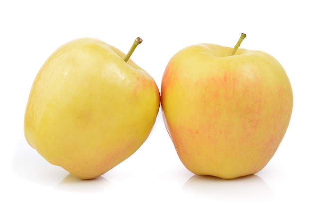 分離された熟したリンゴ