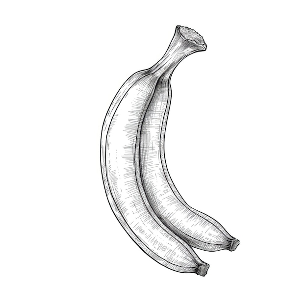 Ripe banana ai generated