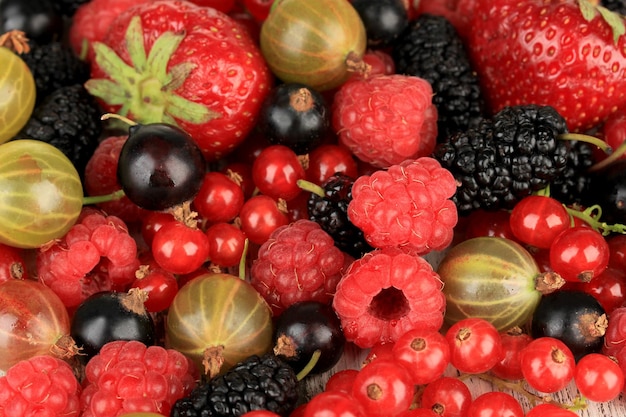 Ripe berries closeup