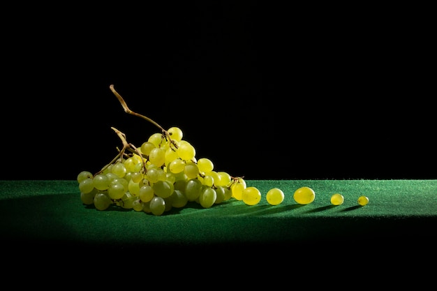 Ripe big bunch of grapes of sultana