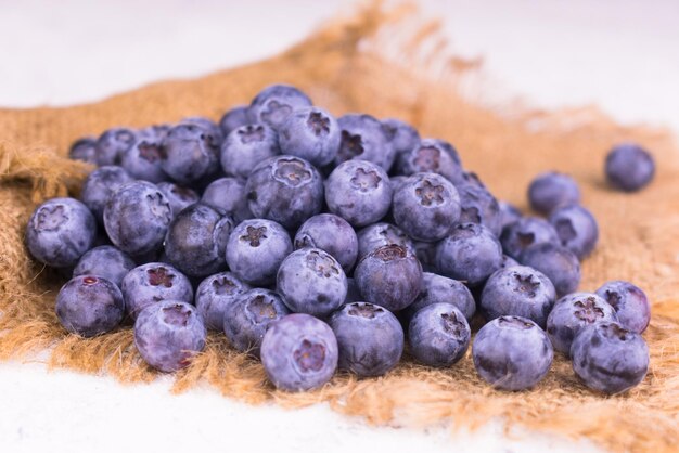 Ripe blueberries