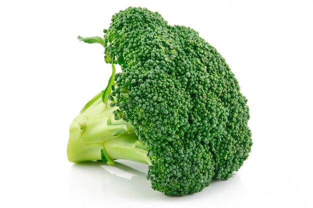 Ripe Broccoli Cabbage Isolated