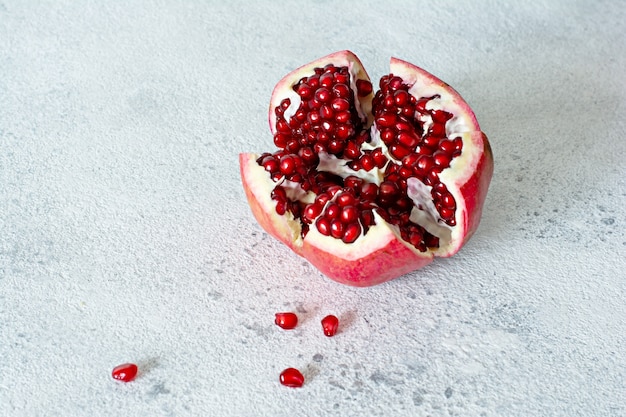 Ripe Broken Pomegranate