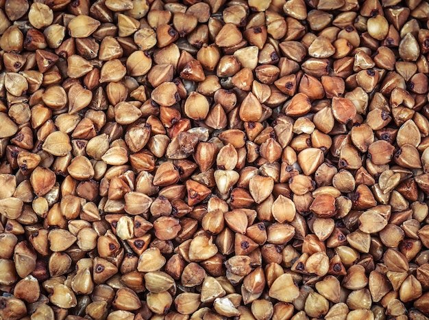 Ripe buckwheat grains as a texture