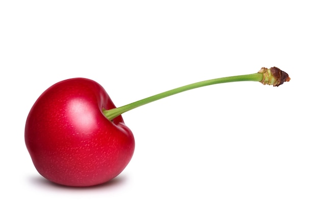 Ripe cherry isolated on white background