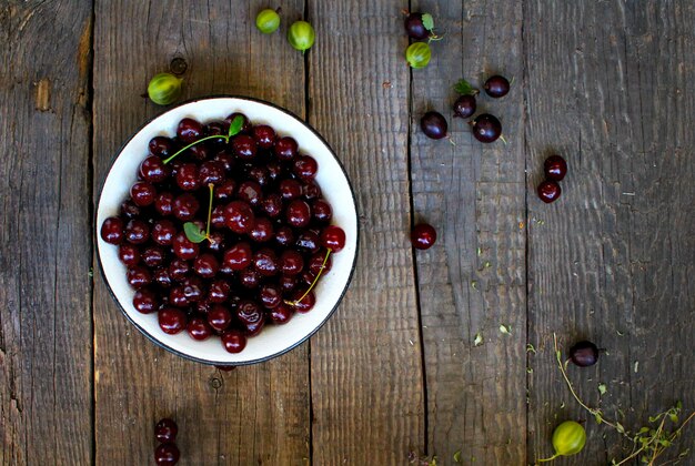 Ripe cherry wood rustic