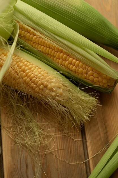 Ripe corn cob