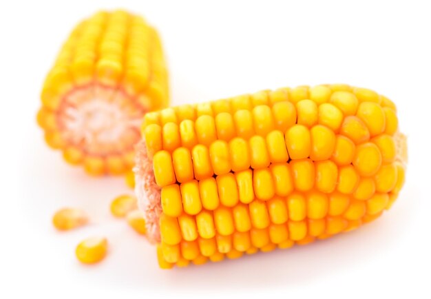 Ripe corn isolated