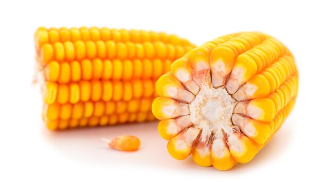 Ripe corn isolated