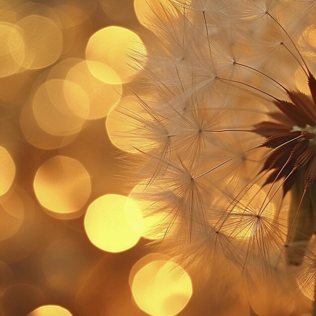 ripe dandelion closeup