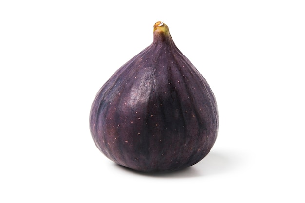 Ripe fig close-up isolated on a white 