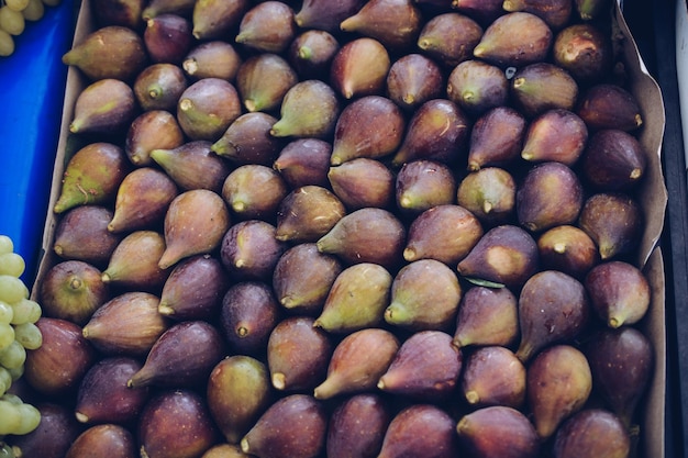 Ripe fig fruits in the market place