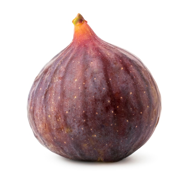 Ripe figs on a white background