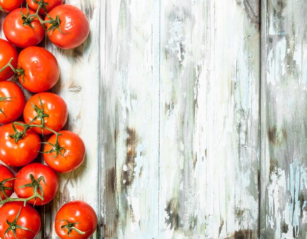 Ripe fragrant tomatoes