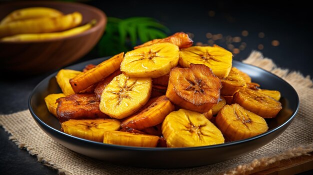 Ripe fried african plantain is a common local delight in nigeria west africa and various other african regions
