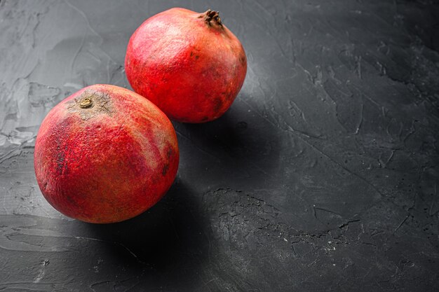 Ripe garnet over black table