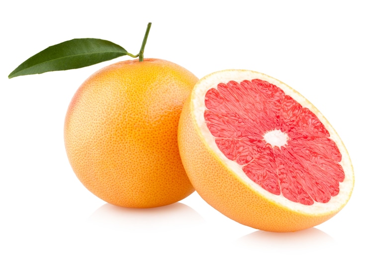 Photo ripe grapefruits