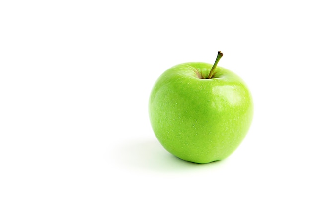 ripe green apple isolated