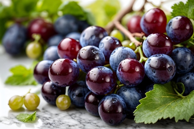 ripe juicy grapes