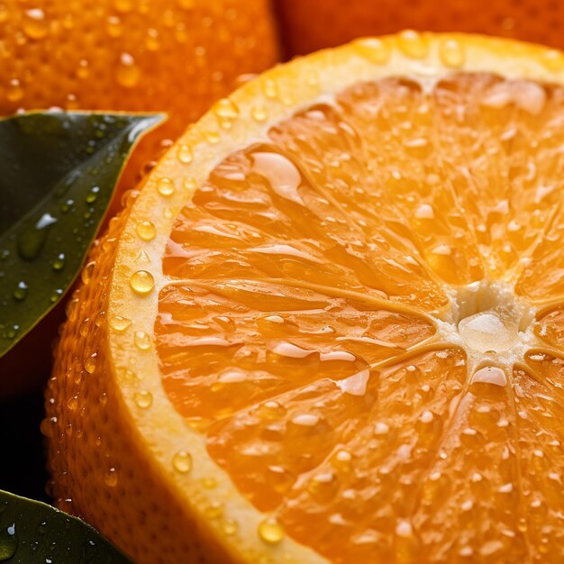 A ripe juicy orange