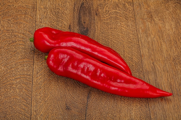 Ripe juicy red Ramiro pepper