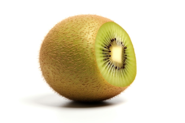 Ripe kiwi fruit isolated on white background